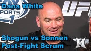Dana White Says Uriah Hall Is Not A Fighter, Praises McGregor, Talks Sonnen vs Belfort