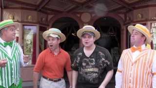 Kyle & Rob Singing With The Dapper Dans of WDW