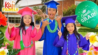 Ryan and His Sisters Finish School! Celebration Time!