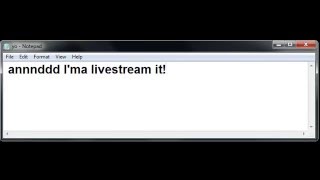 possibly livestreaming later