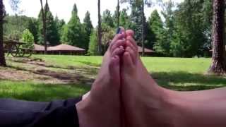 Foot Comparison in the Backyard