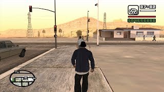 GTA San Andreas - CJ takes a walk from Las Venturas to The Desert