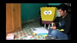 Spongebob Piñata Build Time Lapse