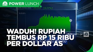 Rupiah Jebol, Tembus Rp 15 Ribu Per Dollar AS