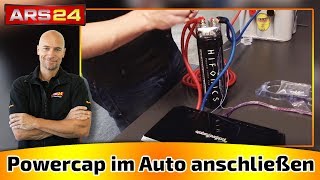 Powercap im Auto richtig anschließen | Kondensator TUTORIAL | ARS24.COM