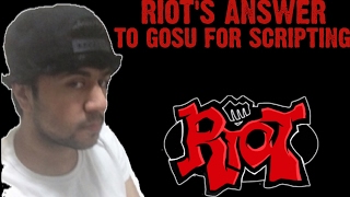 Riot's Answer to Gosu for Scripting Allegations | Proof videos that He is not Scripting | All Tweets
