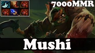 Dota 2 - Mushi 7000 MMR Plays Pudge with 8044HP - Pub Match Gameplay