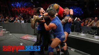 Team SmackDown puts Braun Strowman through the announce table: Survivor Series 2017 (WWE Network)