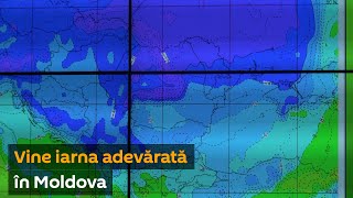 Vine iarna adevărată în Moldova