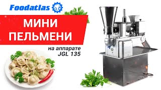 Производим мини-пельмени на пельменном аппарате JGL-135, матрица 12 ячеек