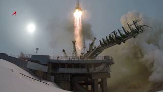 Пуск РН "Союз-2.1а" с ТГК "Прогресс МС-08" (сборник HD)