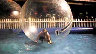 GIRL TRAPPED IN HAMPSTER BALL ON WATER