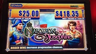 WMS Napoleon & Josephine Slot Machine Jackpot