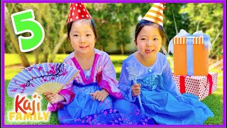 Emma and Kate's 5th Birthday Celebration Surprise!