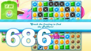 Candy Crush Jelly Saga Level 686 (3 star, No boosters)