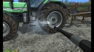 Как мыть технику в Farming Simulator 2015