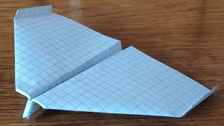 Оригами самолёт, далеко и долго летающий #3. Origami plane, far and long flying #3.