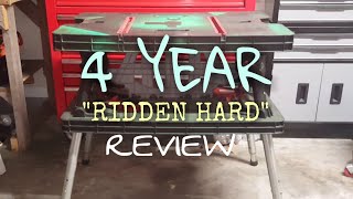 4 YEAR REVIEW Keter Folding Work Table Bench 217679
