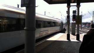 East Coast HST departing west out of Newcastle - 29/4/13