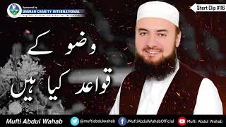 How to Perform Whudu - Mufti Abdul Wahab