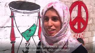Graffiti artists depict the face of war in Yemen