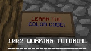 LEARN THE COLOR CODE! | Minecraft Tutorial Video!