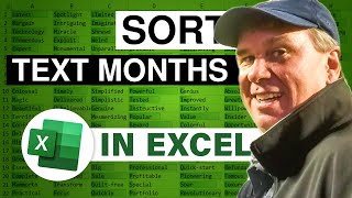 Excel Sort Text Months 2354