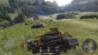 Crossout - Clan Wars - SW4T vs H4TE ( 3x AT Wasp hover build )