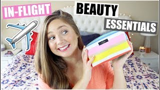 AIRPLANE BEAUTY ROUTINE! My In Flight Beauty Essentials! 2017