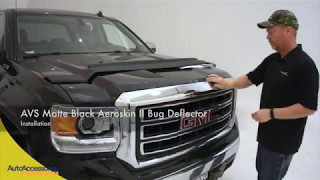 AVS Matte Black Aeroskin II Bug Deflector Installation