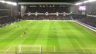 Rangers 1-0 St Mirren, Player Walk Out, Fans sing Simply The Best and Blue Sea of Ibrox