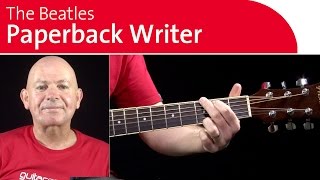 Paperback Writer by the Beatles Guitar Lesson - Backing Track