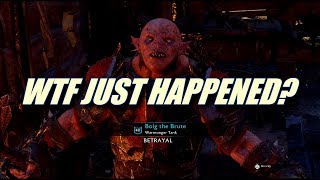 [Shadow Of War] The Weirdest Betrayal Ever