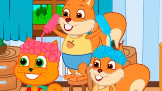 Famille d'Écureuil - Coiffure En Mousse Animé 2023 en Français