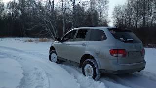 Offroad SsangYong Kyron 2.3 MT на холостом ходу по сугробам