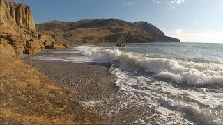Веб камеры Крыма этого не покажут. Пляж Меганом Судак.