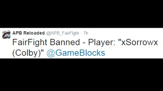 Apb Reloaded Gameplay: Fairfight Banned xSorrowx/They call me the tag guy