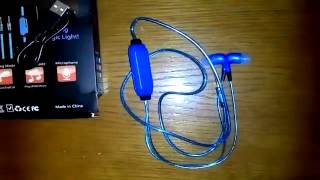 Glowing headphones 3$ Светящиеся наушники за 3 доллара$ c AliExpress