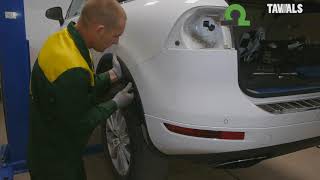 Установка фаркопа Leader V124-A. VOLKSWAGEN TOUAREG (7LA / 7P5) 2002 -..., AUDI Q7 (4LB) 2005 -...