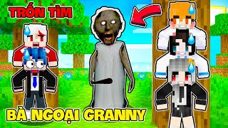 PHONG CẬN SAMMY THỬ THÁCH 24 GIỜ TRỐN TÌM GRANNY BÀ NGOẠI KINH DỊ TRONG MINECRAFT