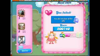 Candy Crush Level 2824 Talkthrough, 18 Moves 0 Boosters