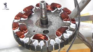 How to rewind ceiling fan by Homemade winding machine