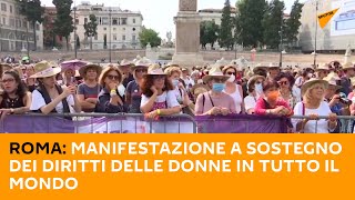 Roma: manifestazione a sostegno dei diritti delle donne in tutto il mondo
