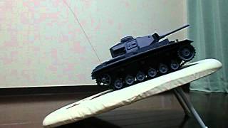 1/16 RC tank panzerkampfwagenⅢ 3号戦車L型 動作・走行テスト