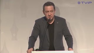 Выступление Айдера Муждабаева на церемонии вручения польской журналистской премии Grand Press