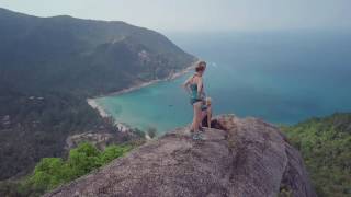 Hidden epic mountain top next to the secret Bottle Beach, Koh Phangan, Thailand