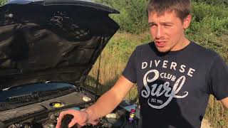 Замена датчика охлаждающей жидкости AUDI A6 C5 (2,5TDI)