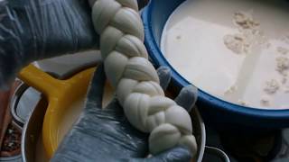 Сыр Pasta filata / Домашнее сыроделие/ Как вытягивать сырное тесто/Косичка, моцарелла/Вытяжные сыры/