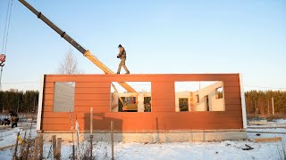 Недорогой Дом из Клееного Бруса за 3 дня своими руками. Шаг за шагом