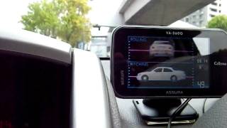 セルスター アシュラ VA-360Gのクライノメーター（傾斜計）走行中。